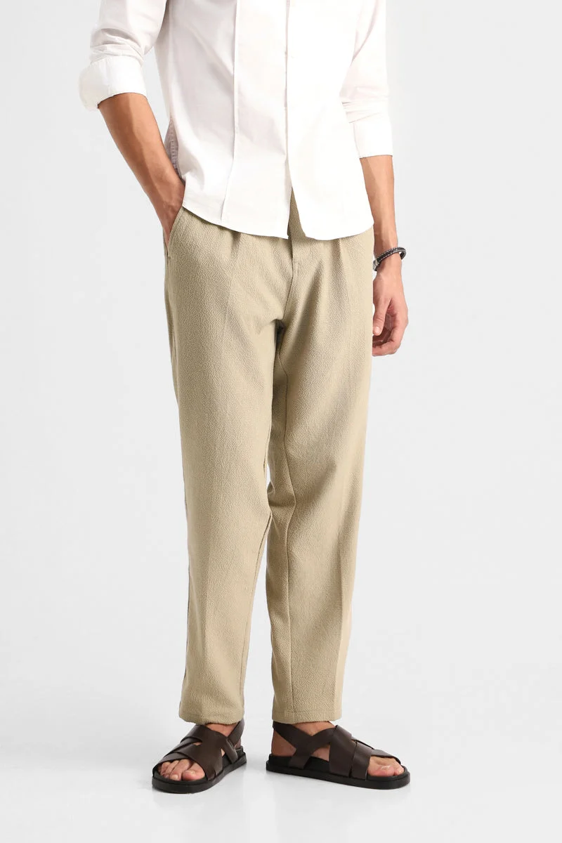 سنيتش Textured Stretch Trousers